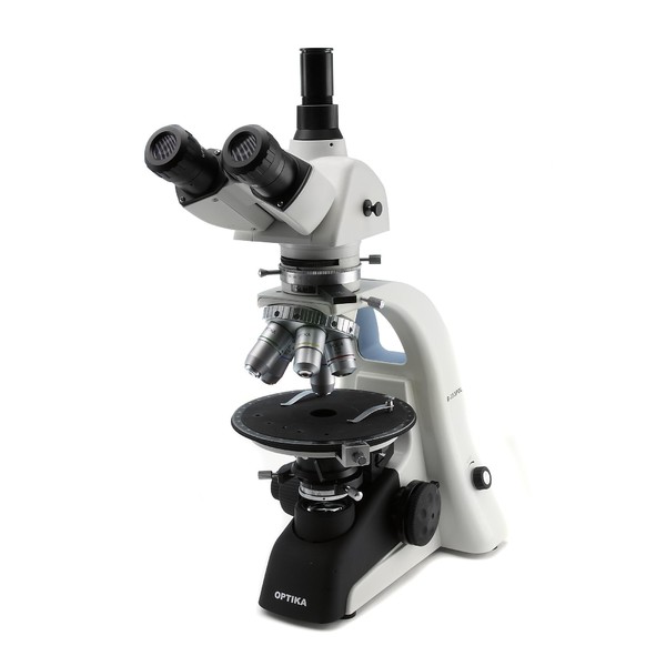 Optika Microscopio B353POL, trinoculare, polarizzatore da laboratorio, X-LED