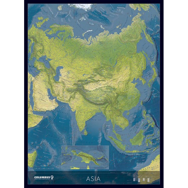 Columbus Carta continentale dell'Asia KK2021AS