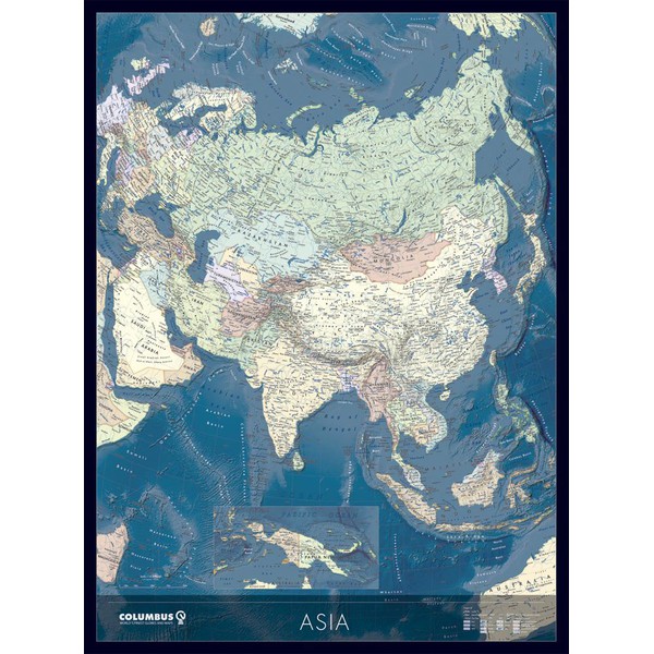 Columbus Carta continentale dell'Asia KK2021AS