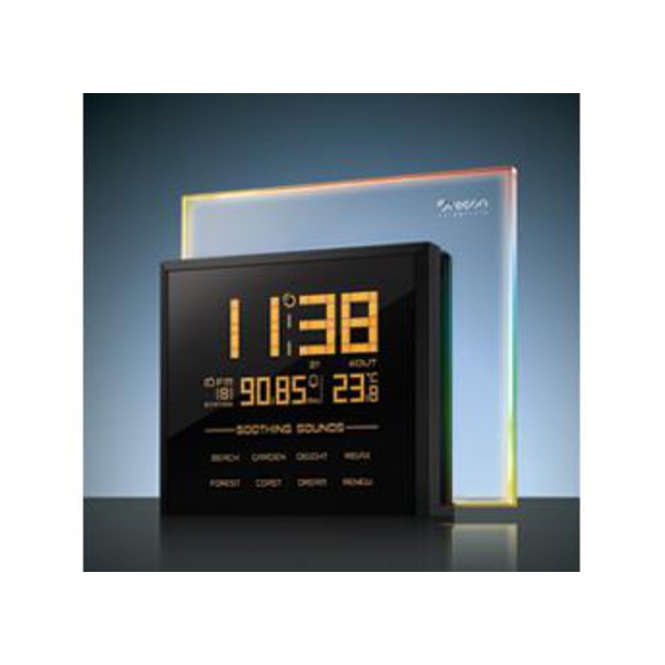 Oregon Scientific Wireless Stazione Meteo Radio FM Rainbow Clock con 8 suonerie rilassanti