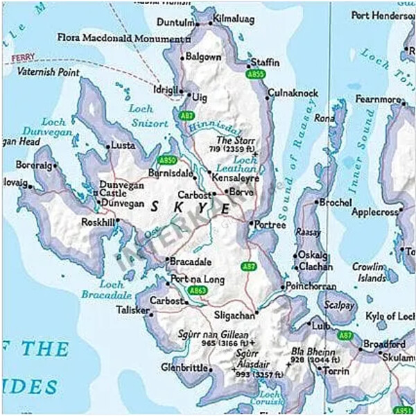 National Geographic Mappa La Scozia