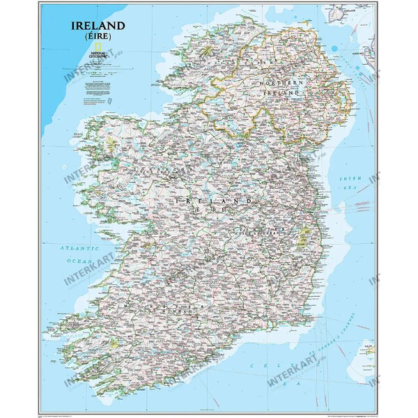 National Geographic Mappa Irlanda (76 x 91 cm)