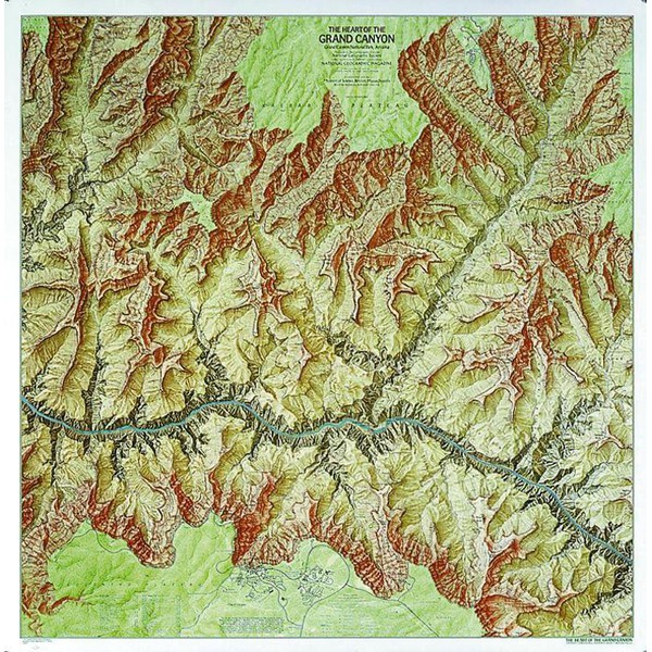 National Geographic Mappa Regionale Grand Canyon