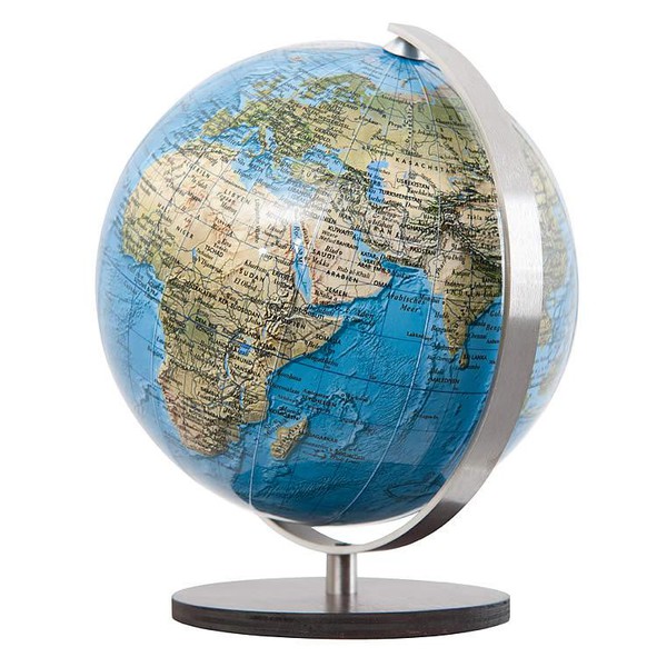 Columbus Mini Globo Duorama in legno macassar base 12 cm
