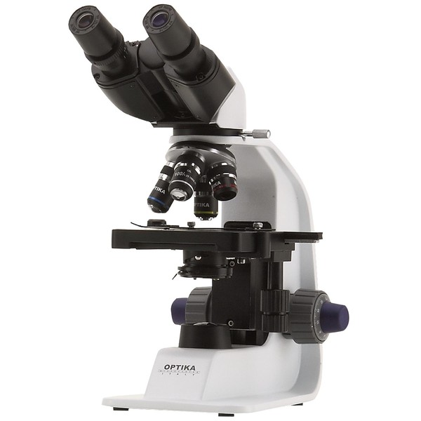 Optika Microscopio B-159, bino, DIN, achro, Kreuztisch, 40x-1000x, LED 1W