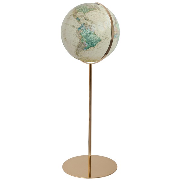 Columbus Globo da terra Mappamondo con piantana Royal base in ottone 40cm