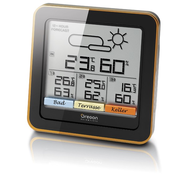 Oregon Scientific Stazione meteorologica 4 zone con rilevatore di muffa RAR501