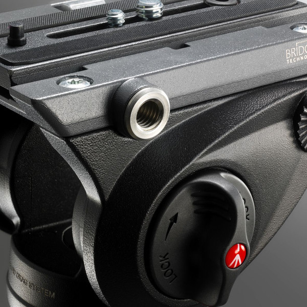 Manfrotto Treppiede Carbonio MVH500AH,755CX3 con testa video fluida