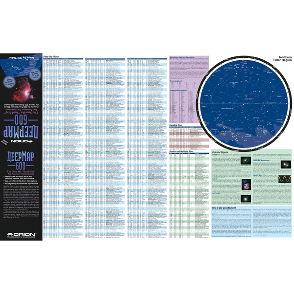 Orion Poster Deep Map 600, carta pieghevole