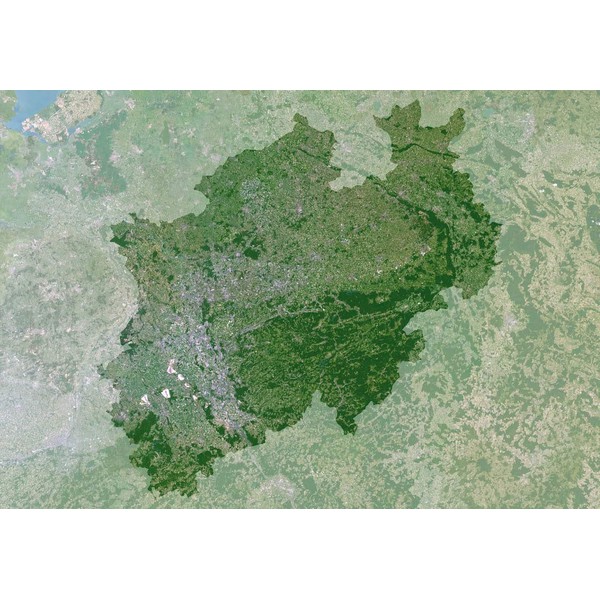 Planet Observer Mappa Regionale Renania del Nord - Vestfalia