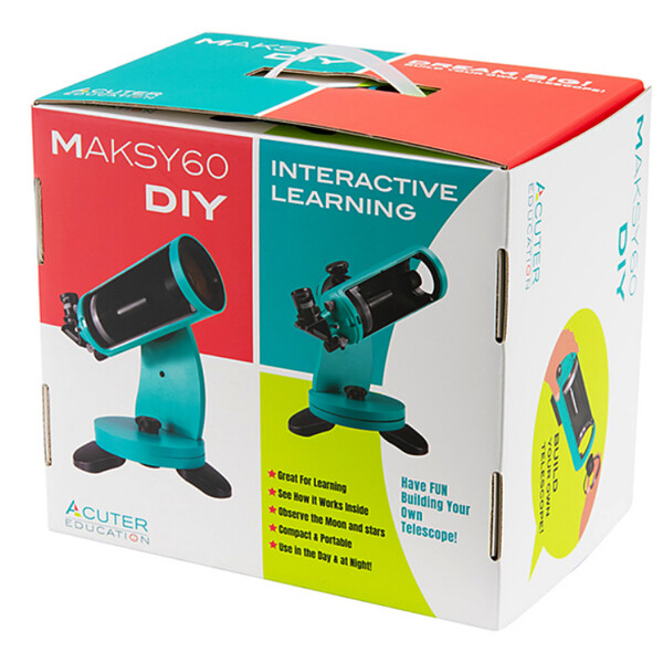 Acuter Telescopio Maksutov MC 60/750 MAKSYGO-60 Mini Dobson DIY