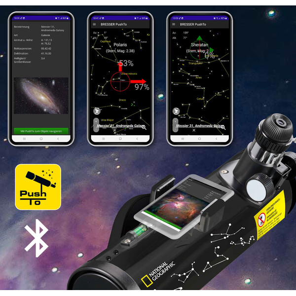National Geographic Telescopio N 76/350 AZ PushTo