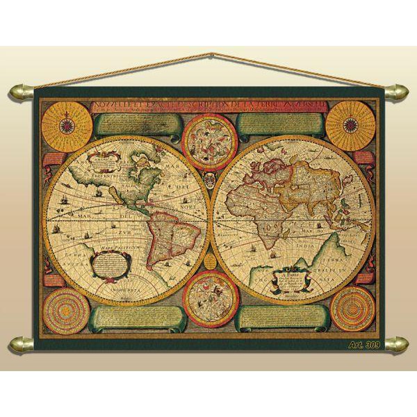 Zoffoli living Mappa antica (Riproduzione) Nr. 309/2