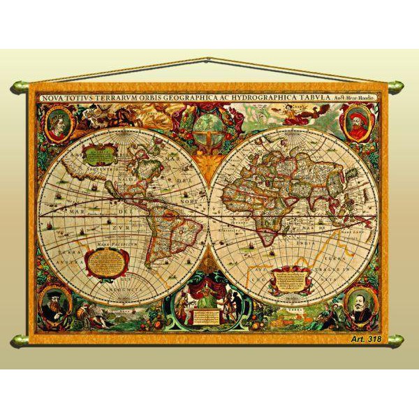 Zoffoli living Mappa antica (Riproduzione) Nr. 318/2