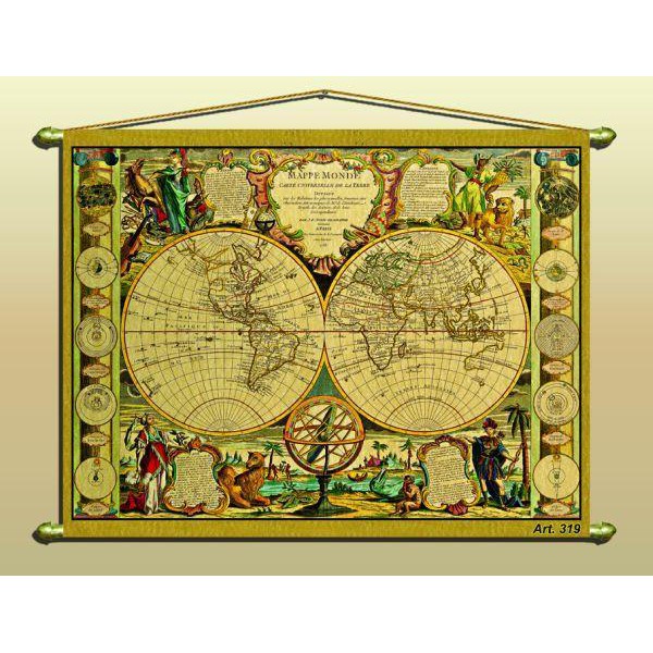 Zoffoli living Mappa antica (Riproduzione) Nr. 319/2