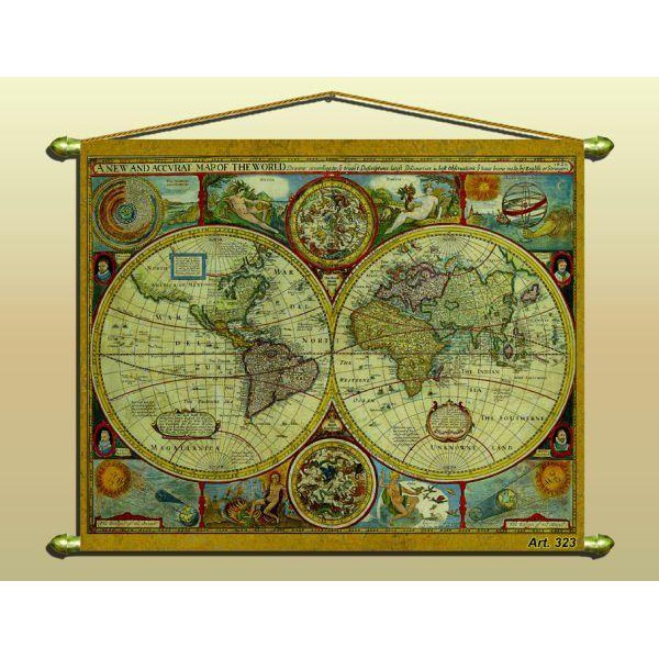 Zoffoli living Mappa antica (Riproduzione) Nr. 323/2