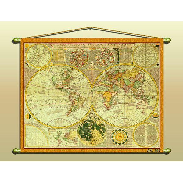 Zoffoli living Mappa antica (Riproduzione) Nr. 361/2