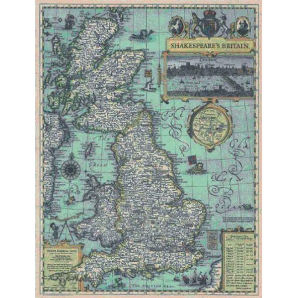 National Geographic Mappa La Britannia di Shakespeare