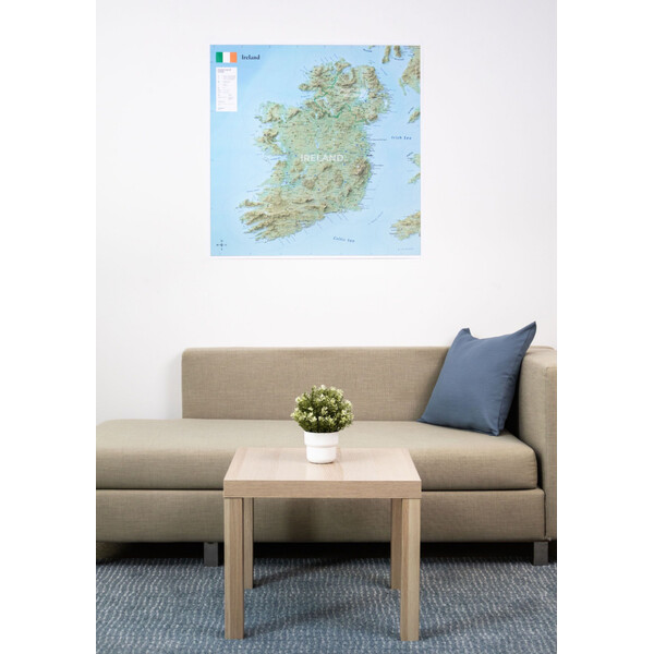 GeoMetro Mappa Irlanda (90 x 90 cm)