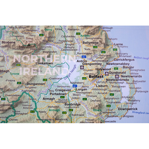 GeoMetro Mappa Irlanda (90 x 90 cm)