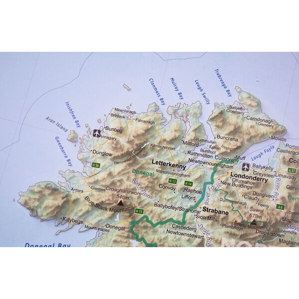 GeoMetro Mappa Irlanda (90 x 90 cm)