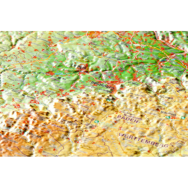 Georelief Mappa Regionale Schwäbische Alb