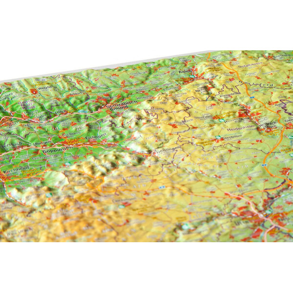 Georelief Mappa Regionale Schwäbische Alb