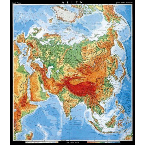 Klett-Perthes Verlag Mappa Continentale Asia fisica