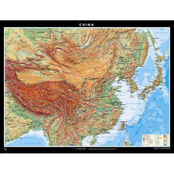 Klett-Perthes Verlag Mappa Cina fisica