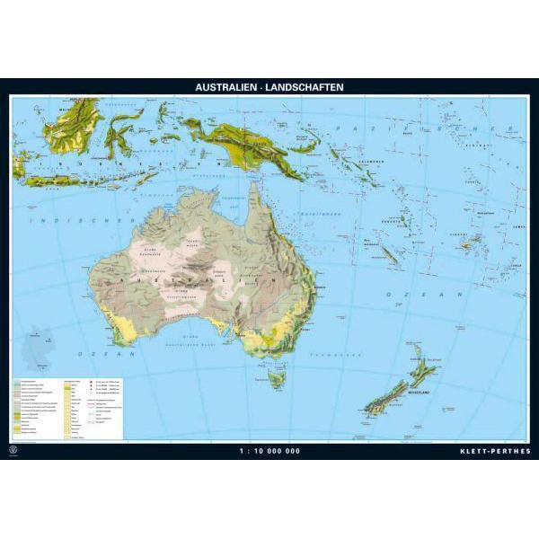 Klett-Perthes Verlag Mappa Continentale Territori australiani