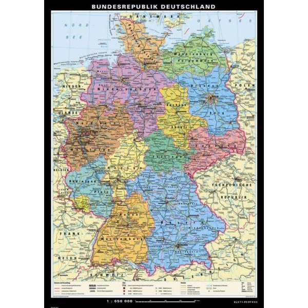 Klett-Perthes Verlag Mappa Germania politica, grande
