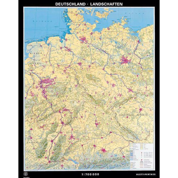 Klett-Perthes Verlag Mappa Territori tedeschi