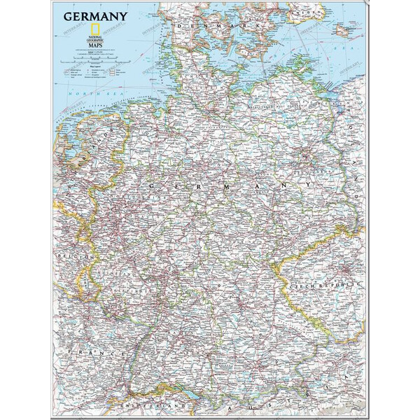 National Geographic Mappa Carta della Germania