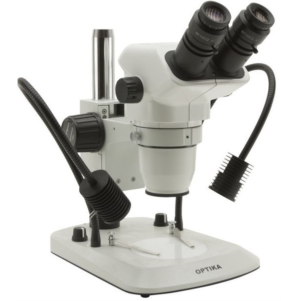 Optika microscopio stereoscopico SZN-5, binoculare, zoom, 7x-45x, LED