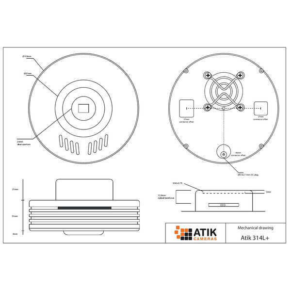 Atik Fotocamera 314L+ Mono