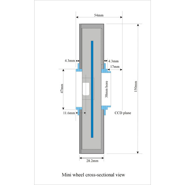 Starlight Xpress Roue àe filtres Mini USB 5x 36mm, T2 - T2