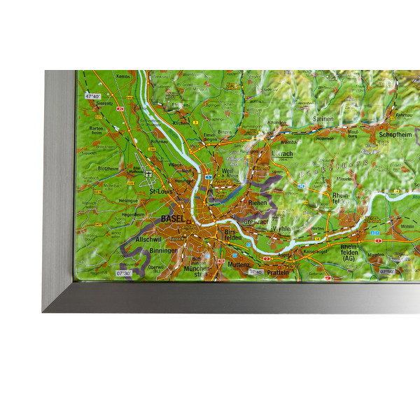 Georelief Mappa Regionale Foresta Nera