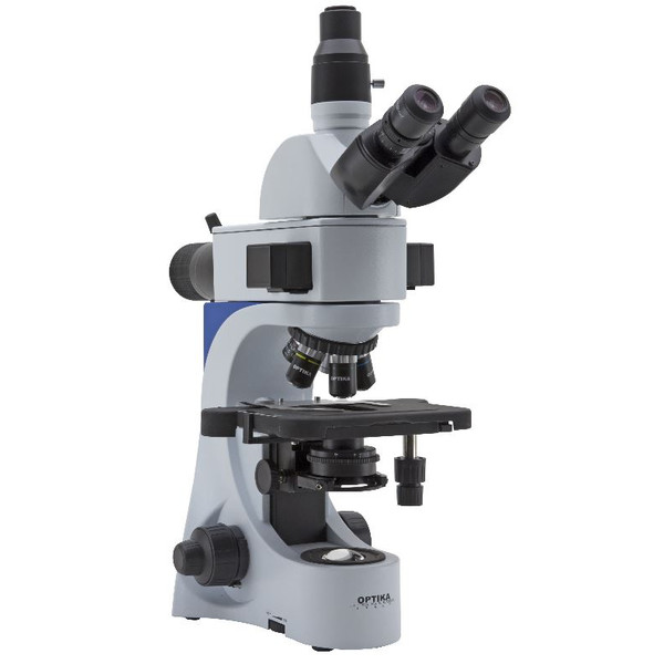 Optika Microscopio B-383LD1 a fluorescenza, trinoculare, filtro B