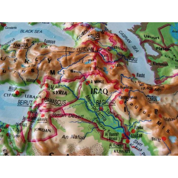 geo-institut Globo da terra Mappamondo in rilievo 65cm