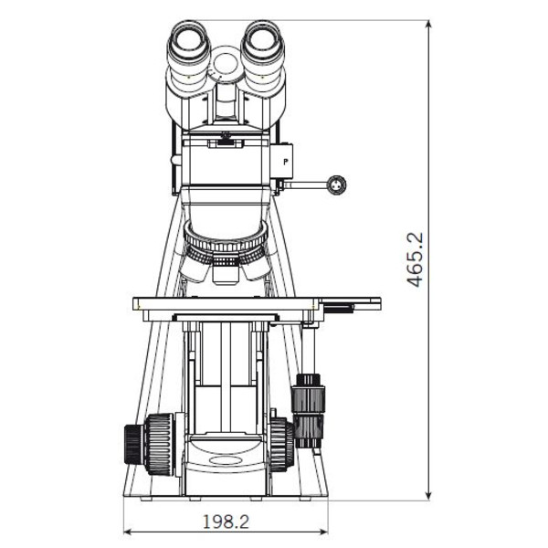 Motic Microscopio BA310 MET-T, binoculare, (3"x2")