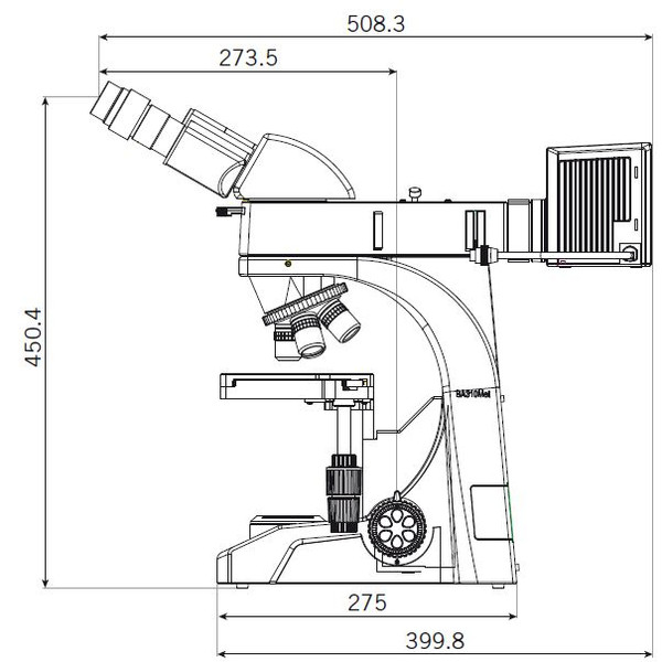 Motic Microscopio BA310 MET, trinoculare