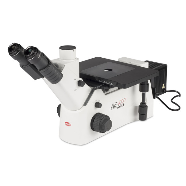 Motic Microscopio invertito AE2000 MET, trino, LM, 50-500x, 100W