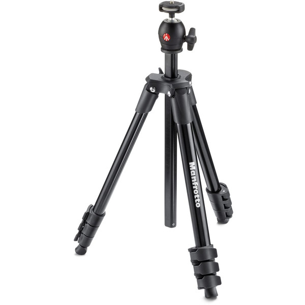 Manfrotto Compact Light Foto set treppiede fotografico, nero