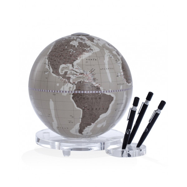 Zoffoli globe de table Balance warm grey avec porto-plume 22cm