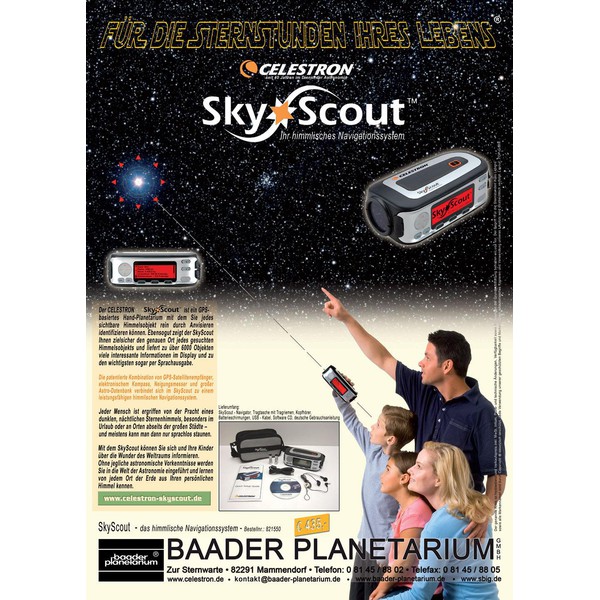 Celestron Planetari Personali Planetraio portatile SkyScout  (VERSIONE IN TEDESCO)
