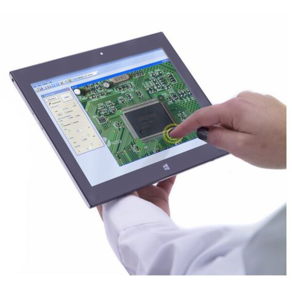 Optika Microscopio digitale B-190TB, acromatico, con PC tablet