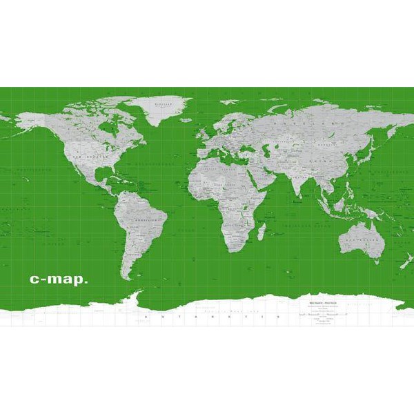 Columbus Mappa del Mondo Planisfero C-Map ''verde''