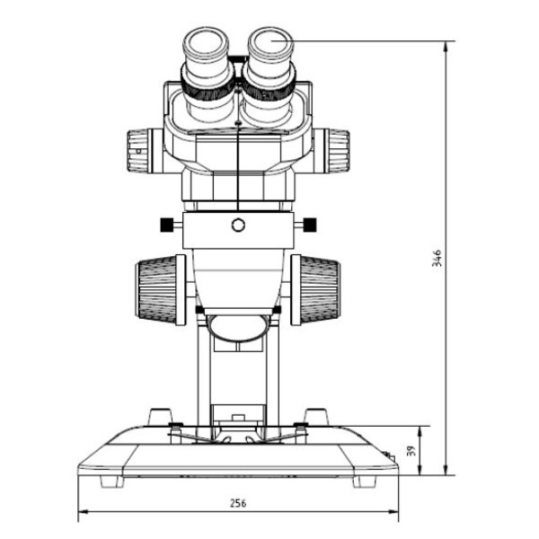 Euromex Microscopio stereo zoom NZ.1902-S, 6.7-45x, Cremagliera, Luce incidente e trasmessa, bino