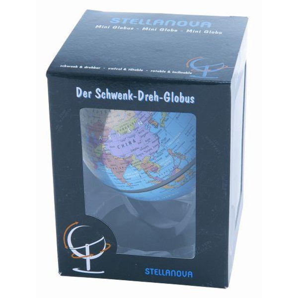Stellanova Mini Globo Mappamondo girevole blu 10 cm