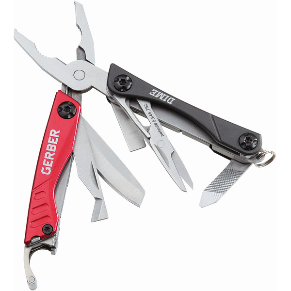 Gerber Mini-Multitool DIME grigio-rosso